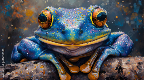 frog smiling at you photo