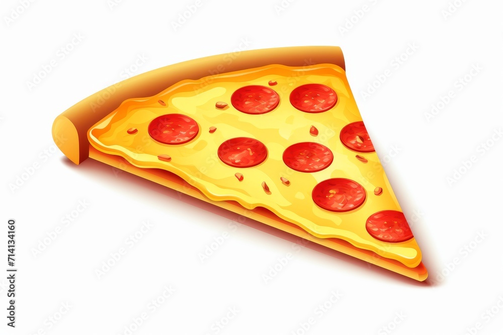Pizza vector icon on white background Pizza vector icon on white background