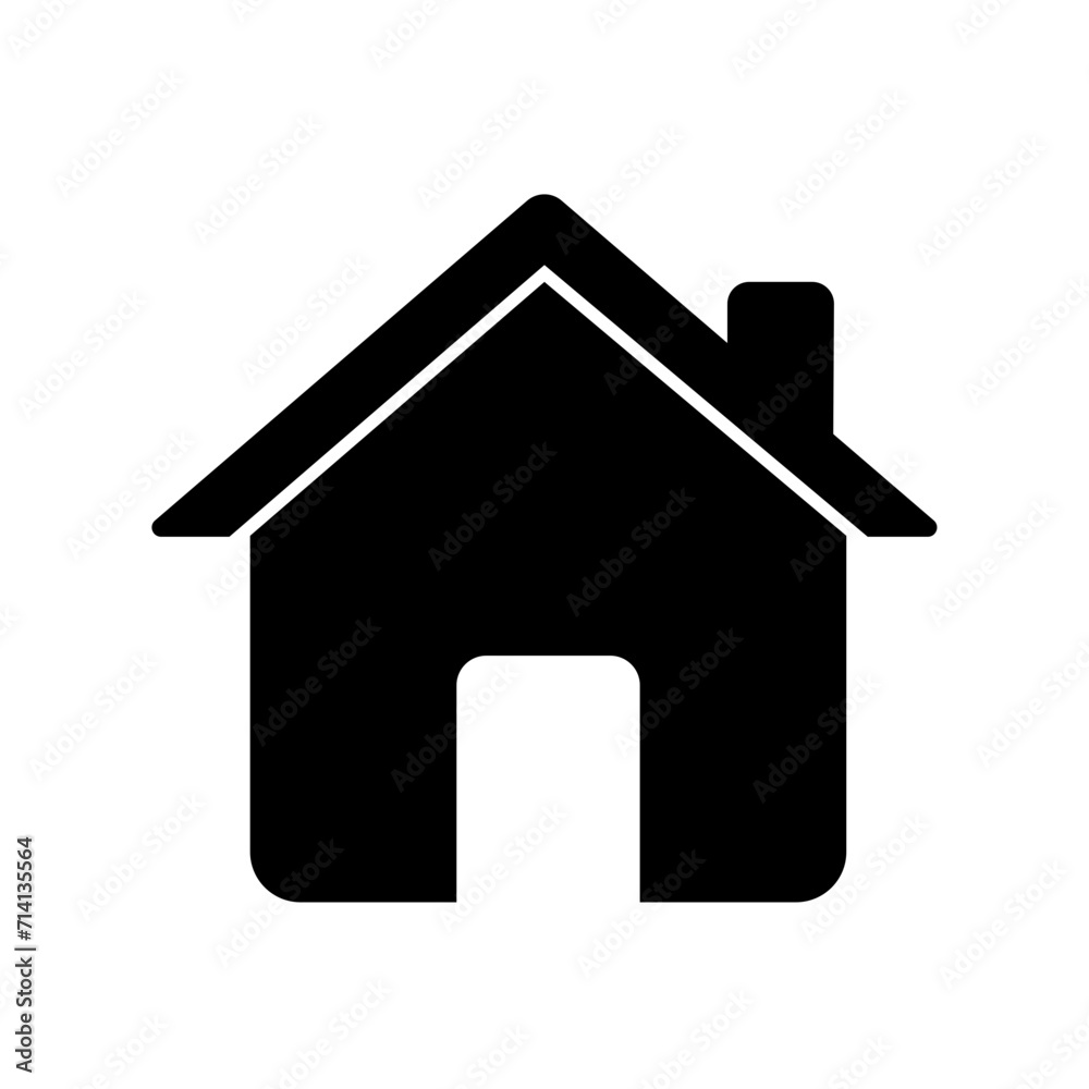 House icon. Home icon symbol sign flat vector illustration design House icon. Home icon symbol sign flat vector illustration design