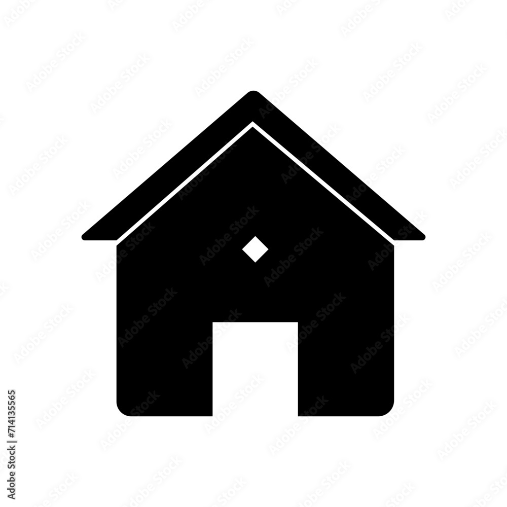 House icon. Home icon symbol sign flat vector illustration design House icon. Home icon symbol sign flat vector illustration design