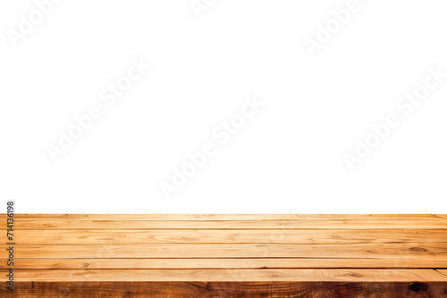 Empty wood table top PNG file background can used for display or montage your products. wooden table template. desk mock-up. Ai Generated photo