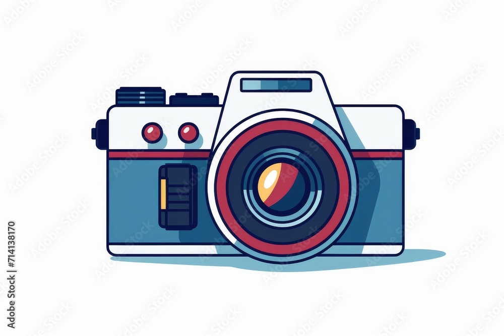 Camera vector icon on white background Camera vector icon on white background