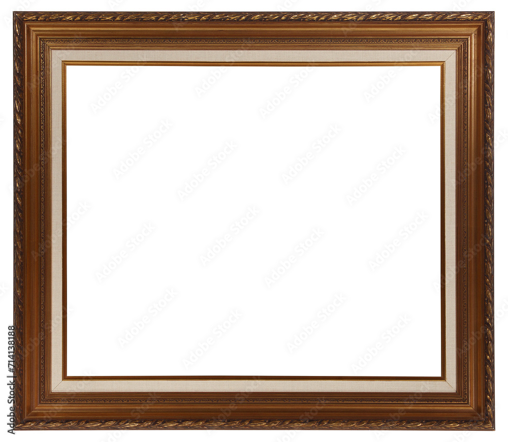 Lacquered wood picture frame in PNG format on a transparent background. Lacquered wood picture frame in PNG format on a transparent background.