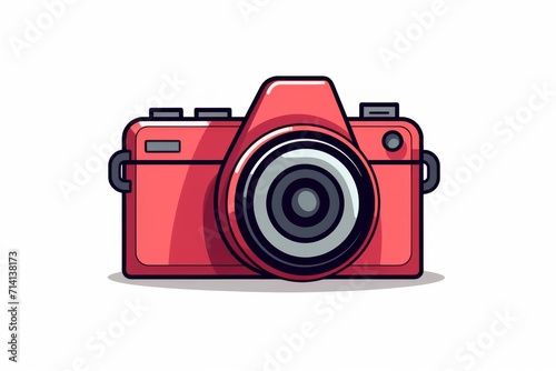 Camera vector icon on white background