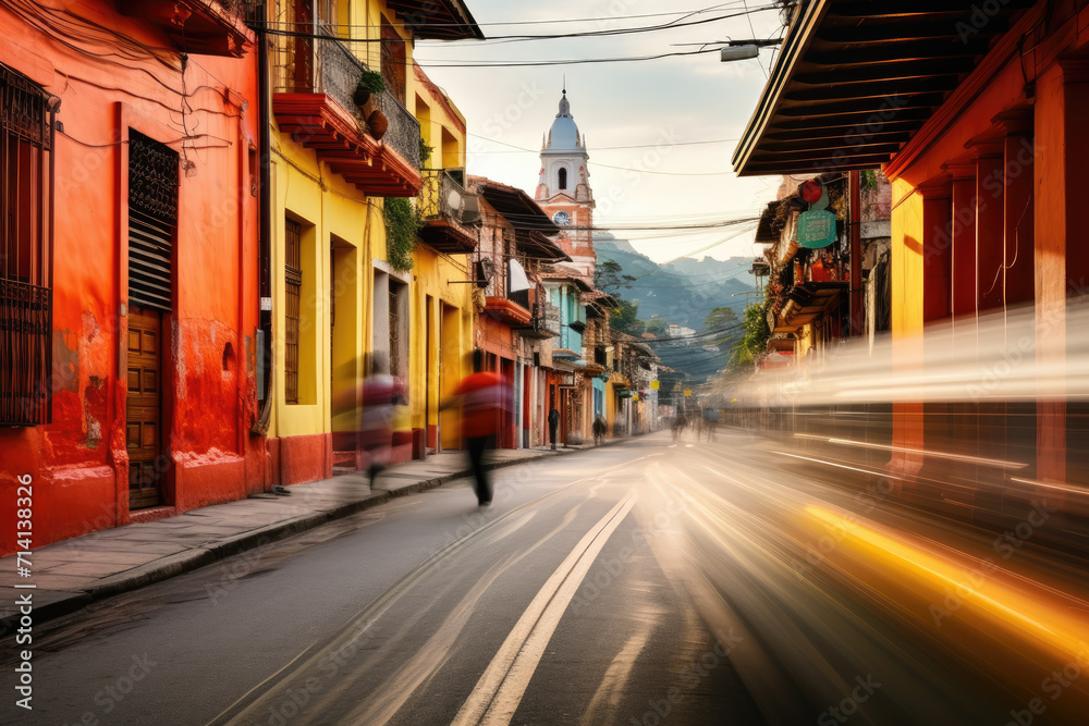 Obraz premium Digital lifestyle in Colombia, Latam