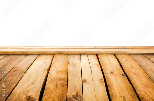 Empty wood table top PNG file background can used for display or montage your products. wooden table template. desk mock-up