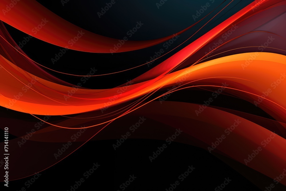 Fototapeta premium abstract background Awareness with orange ribbon for leukemia and multiple sclerosis. People also wear this to show support for individuals who have spinal cancer or kidney cancers.