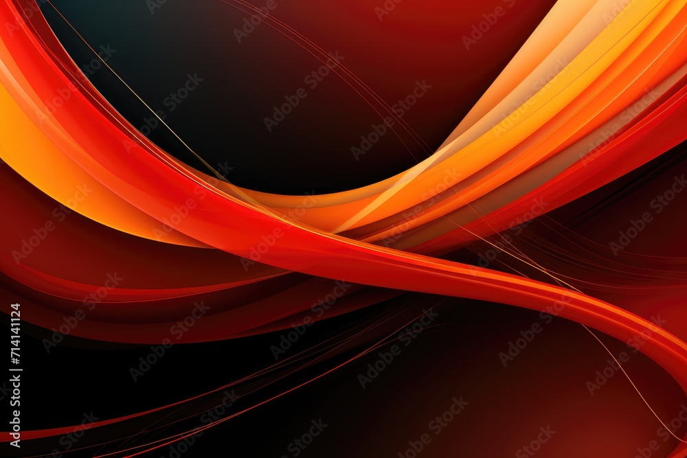 Fototapeta premium abstract background Awareness with orange ribbon for leukemia and multiple sclerosis. People also wear this to show support for individuals who have spinal cancer or kidney cancers.