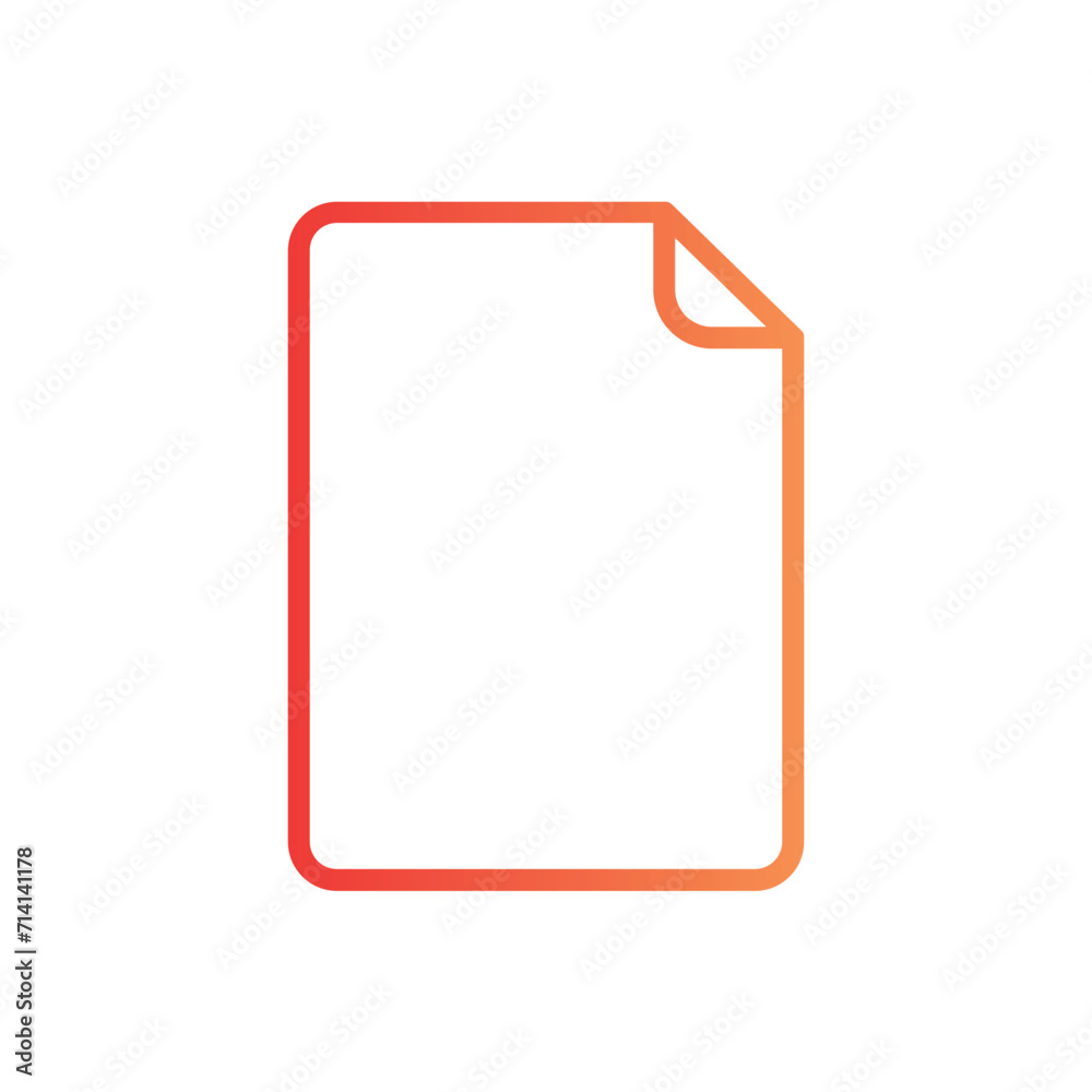 blank new file line gradient icon blank new file line gradient icon