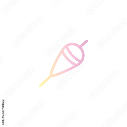 bobber fish fishing line gradient icon