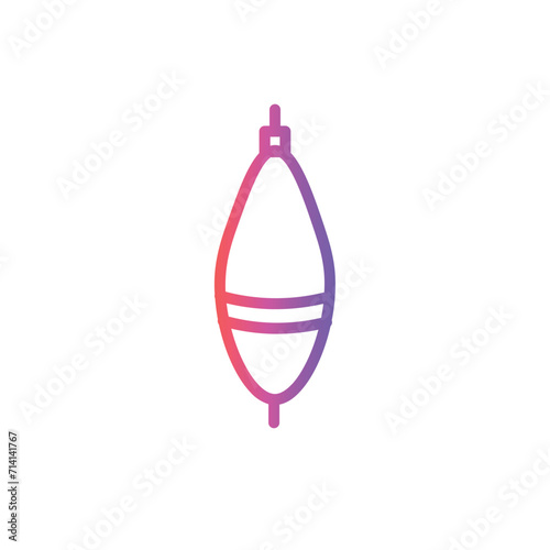 bobbin coil fishing line gradient icon