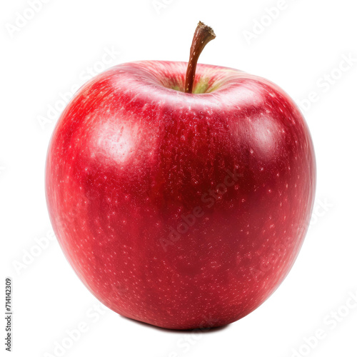 Fresh red apple isolated on transparent