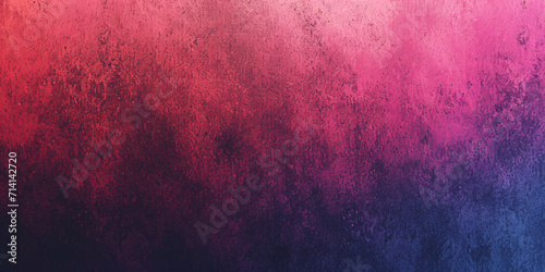 A gradient background transitions from dark red at the top to deep blue at the bottom with a rough texture overlay.
