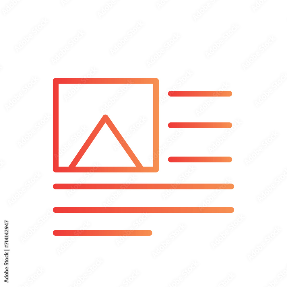 image left text line gradient icon image left text line gradient icon