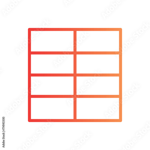 table text write line gradient icon