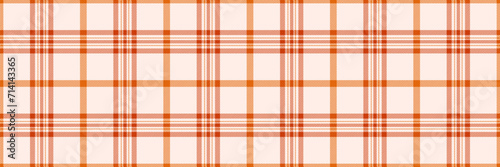 Ornament background check fabric, outfit texture pattern tartan. Sofa vector plaid seamless textile in orange and linen colors.