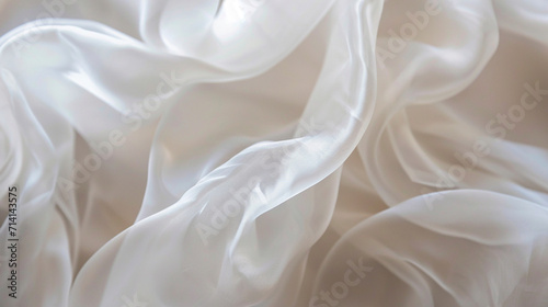 High quality flashy, flowing, shiny, wavy, silk, satin, organza, fashion fabric background. Fabrics from the trend colors of 2024. Juicy peach, gray, pink, beige orange, white, black, lilac texture.