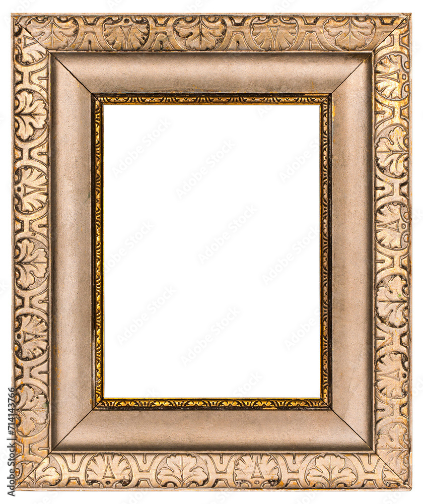 White patterned antique frame in PNG format on a transparent background. White patterned antique frame in PNG format on a transparent background.