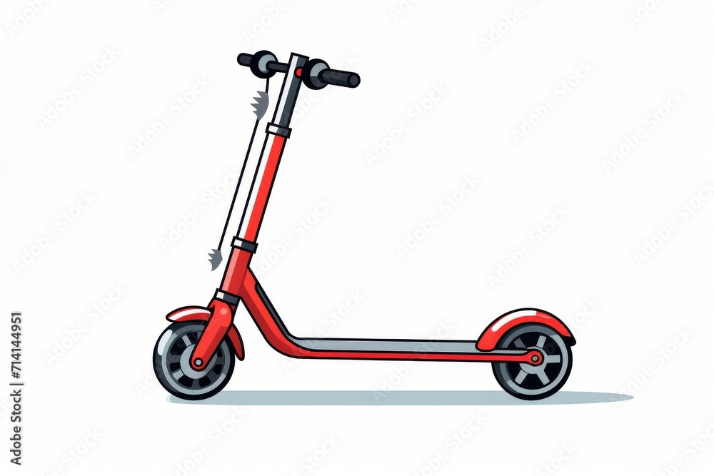 Electric push scooter icon illustration Electric push scooter icon illustration
