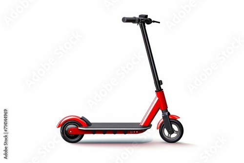 Electric push scooter icon illustration