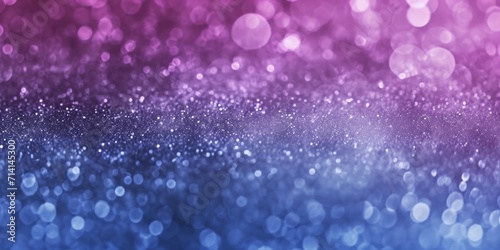 A sparkling bokeh effect in shades of purple and blue creates a mystical and dreamy background, ideal for festive or fantasy themes.