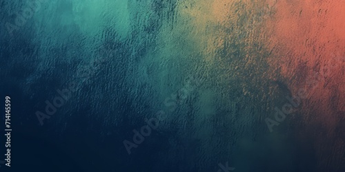 A rough textured gradient background transitioning from deep teal to warm orange, resembling a weathered wall or abstract painting.