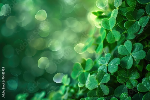 Patrick's Day concept - clover background