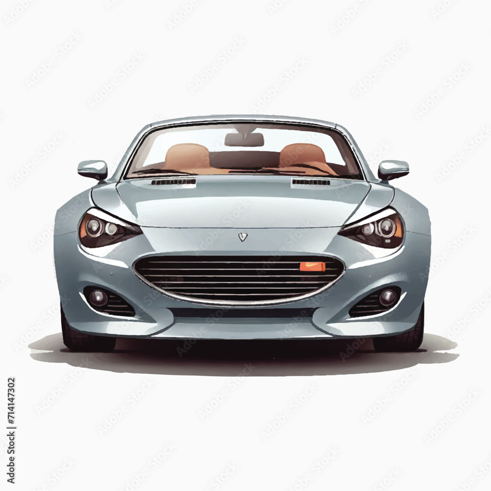 Naklejka premium Car Design Element Vector For Social Media