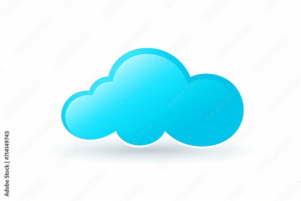 Speech bubble chat cloud icon illustration. Speech bubble chat cloud icon illustration.