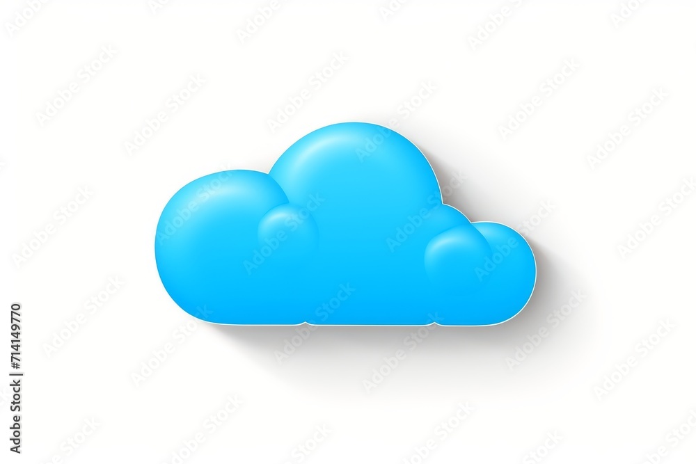 Speech bubble chat cloud icon illustration.