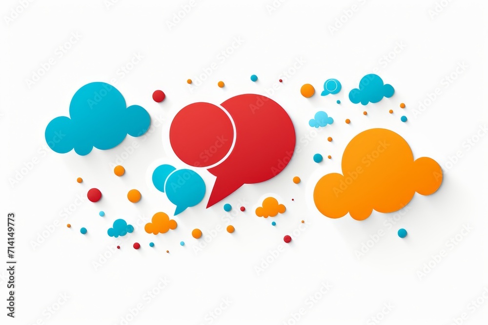 Speech bubble chat cloud icon illustration. Speech bubble chat cloud icon illustration.