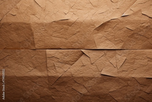Abstract recycled paper texture background with Kraft box pattern.