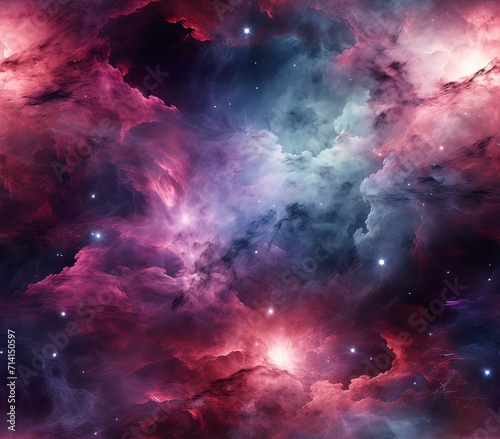 visualization of space, Fabric Pattern, Seamless Pattern.