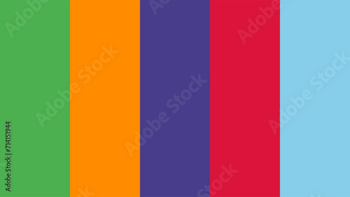 color palette forest green, mango tango, midnight violet, crimson red, sky blue