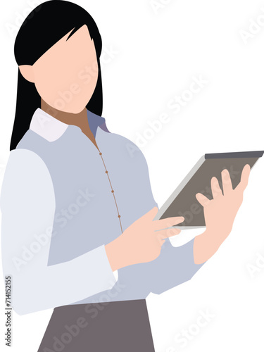 Doctor assistant with notebook