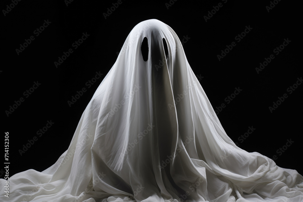 Ghost on black background Ghost on black background