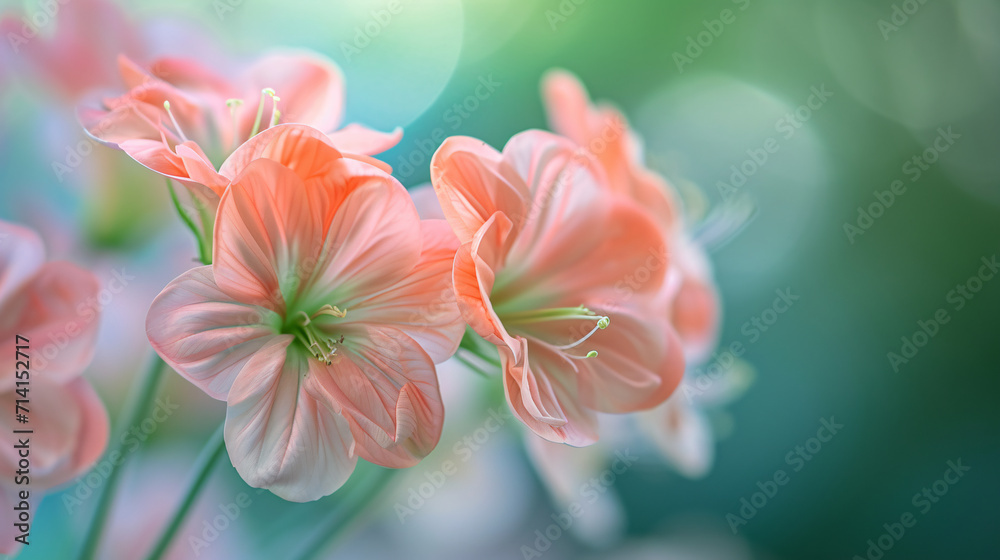 Beautiful flower on bokeh background.