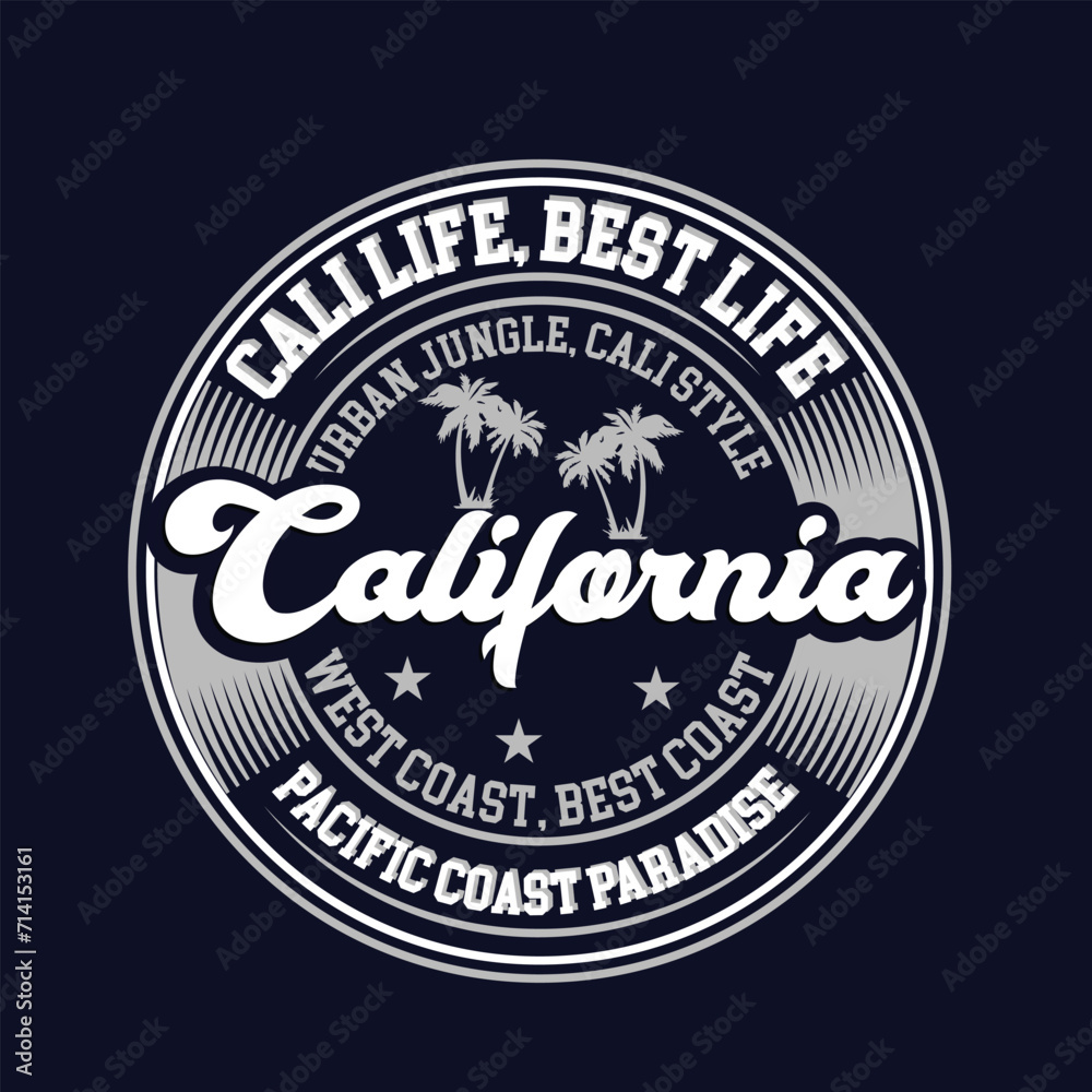 California t shirt design/vintage t shirt design