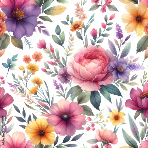 Floral Water Color Background