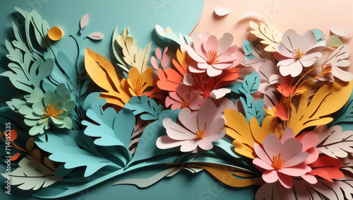 Abstract Papercutout Background and Wallpaper