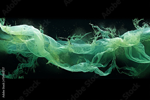 Abstract green acrylic