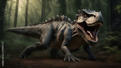 tyrannosaurus rex dinosaur  render The vicious dinosaur was a loyal servant of Big Brother. It had been made by the Party,   © Jared