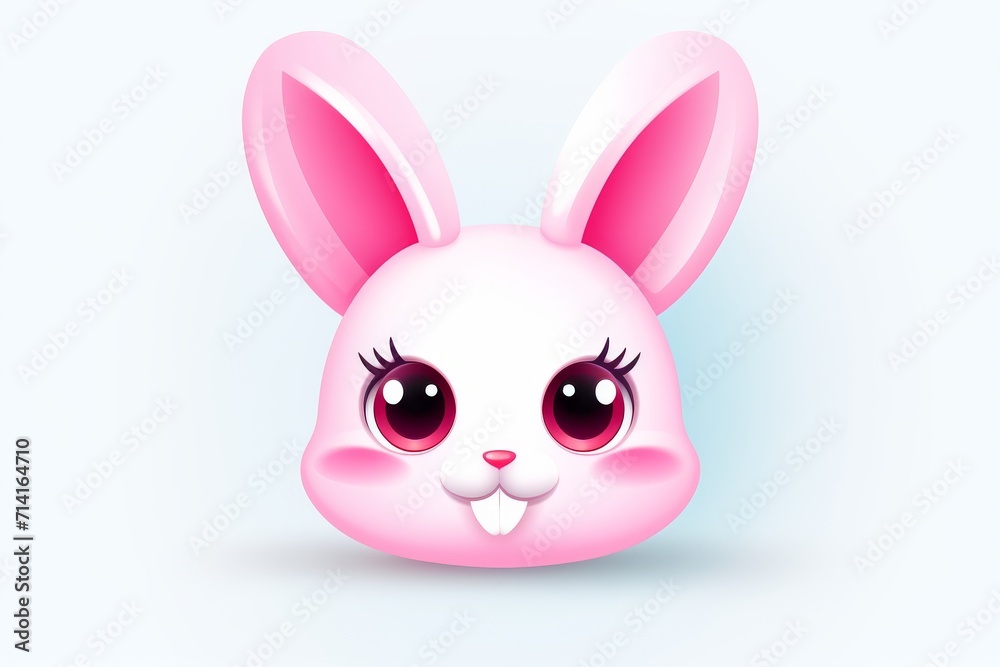 Cute bunny illustration 3d