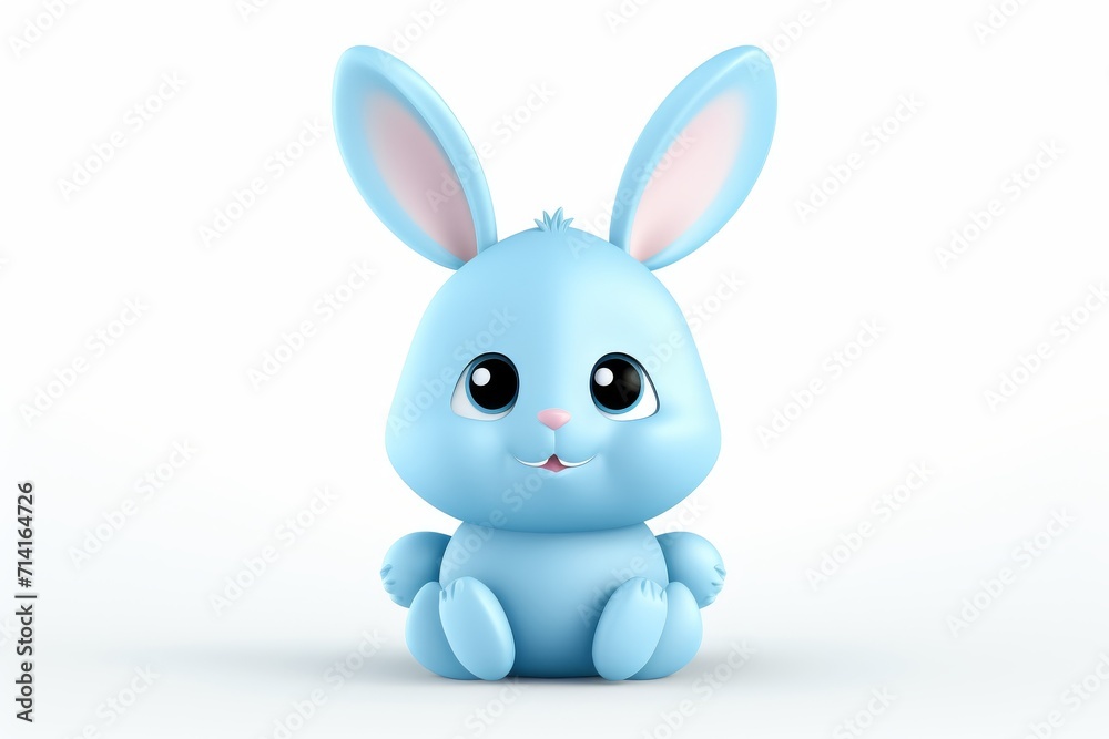 Cute bunny illustration 3d Cute bunny illustration 3d