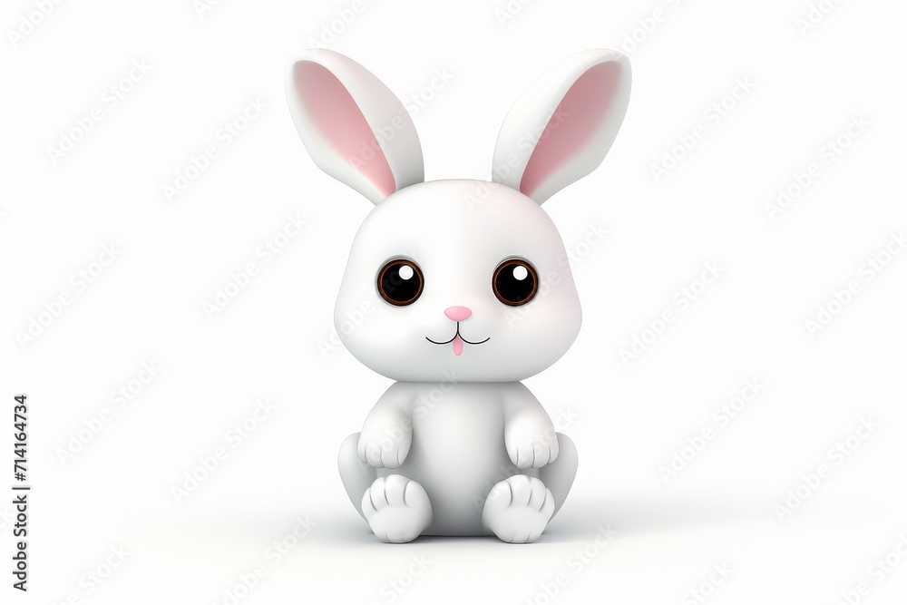 Obraz premium Cute bunny illustration 3d