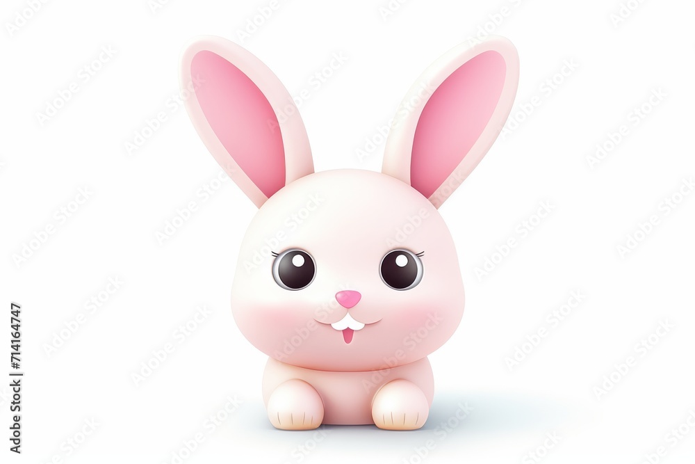 Obraz premium Cute bunny illustration 3d