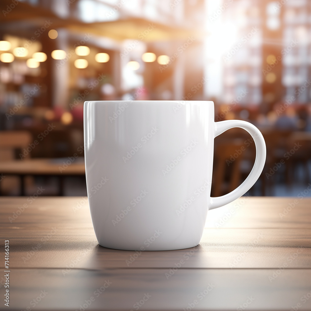 Cup of coffee Mockup on the table Cup of coffee Mockup on the table