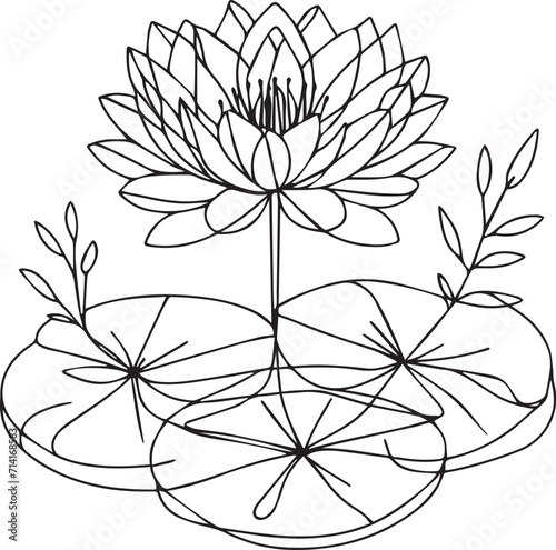 waterlily, minimalist geometric water lily tattoo, water lily line art, easy water lily drawing for kids, water lily drawing for kids, waterlily crayon drawing