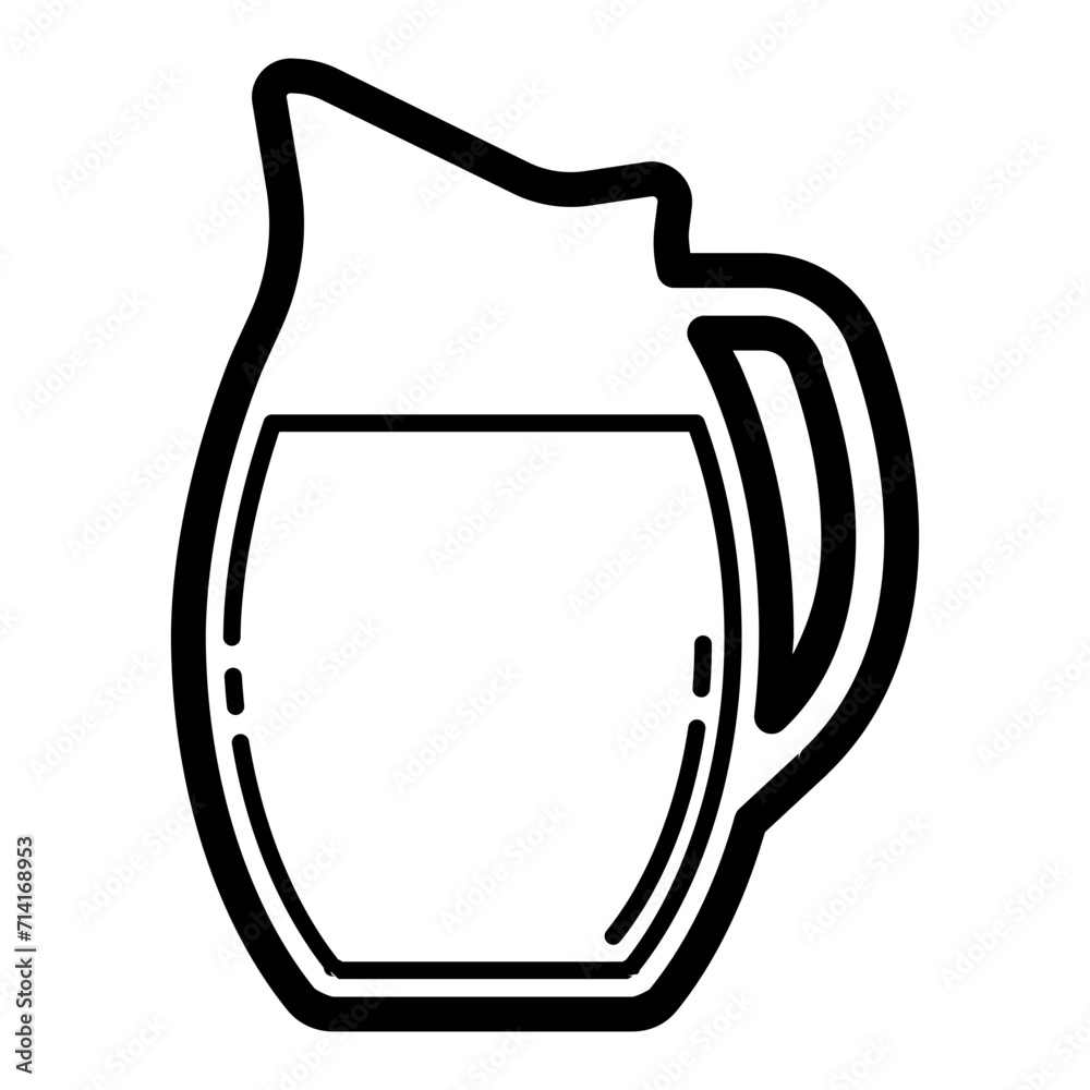 glass milk pitcher glass milk pitcher