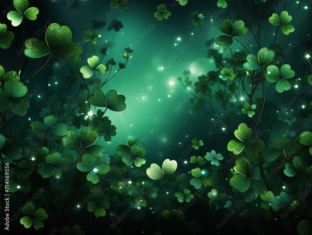 Green st Patrick day background. Holiday greeting card, Saint patrick day Green st Patrick day background. Holiday greeting card, Saint patrick day
